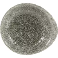 CHURCHILL Raku Quartz Black talerz głęboki, coup, długość: 185 mm, szerokość: 168 mm