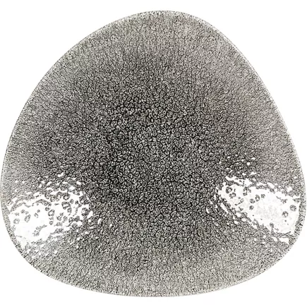 CHURCHILL Raku Quartz Black talerz płytki, trójkątny, długość: 210 mm
