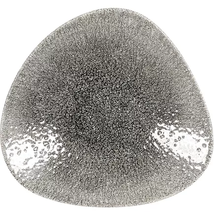CHURCHILL Raku Quartz Black talerz głęboki, trójkątny, długość: 272 mm