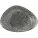 CHURCHILL Raku Quartz Black talerz płaski, trójkątny, długość: 356 mm