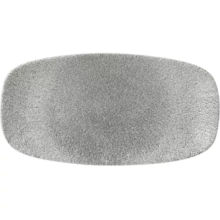 Churchill Raku Jasper Grey talíř mělký, obdélníkový, délka: 298 mm