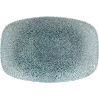 CHURCHILL Raku Jade green Talíř mělký, obdélníkový, délka: 237 mm