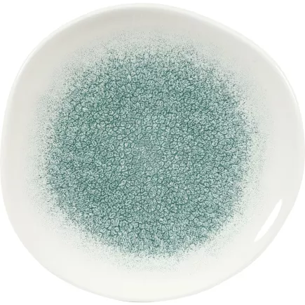 CHURCHILL Raku Jade green Talerz płaski, organiczny, ø: 186 mm
