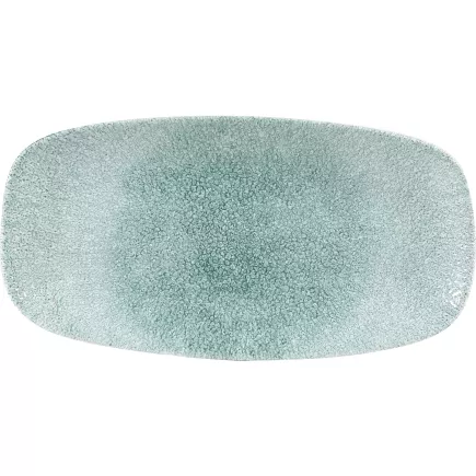CHURCHILL Raku Jade green Taler płaski, prostokątny, długość: 298 mm