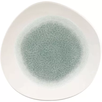 CHURCHILL Raku Topaz Blue talerz płaski, organiczny, ø: 286 mm