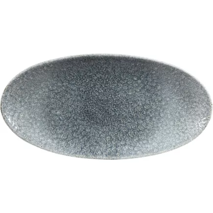 CHURCHILL Raku Topaz Blue talerz płaski, owalny, długość: 299 mm