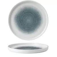 CHURCHILL Raku Topaz Blue talerz płaski, z podwyższonym brzegiem, ø: 210 mm