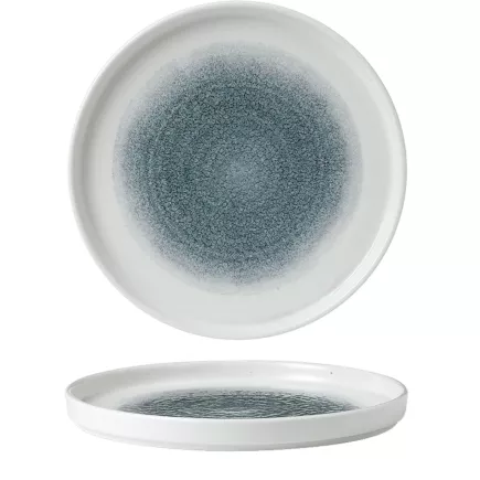 CHURCHILL Raku Topaz Blue talerz płaski, z podwyższonym brzegiem, ø: 210 mm