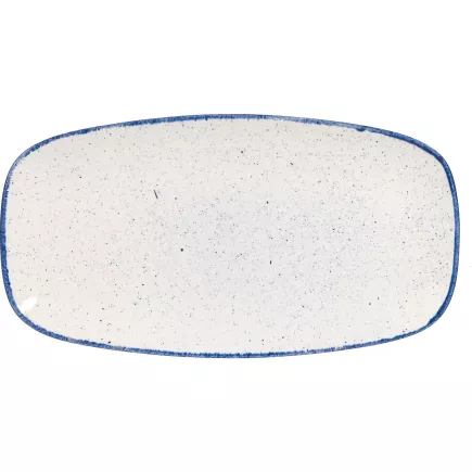CHURCHILL Stonecast Hints Buffet Indigo Blue Talerz płytki, długość: 355 mm