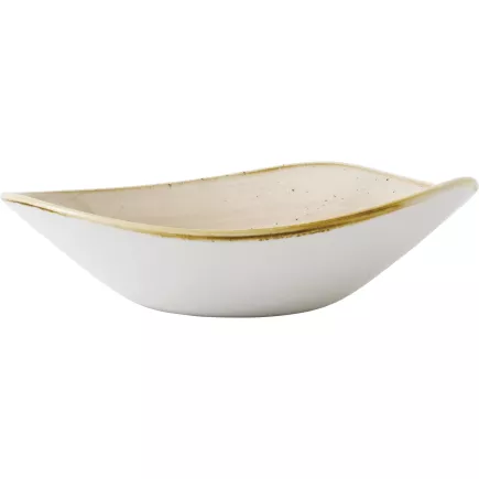 CHURCHILL Stonecast Nutmeg Cream talerz głęboki, trójkątny, ø: 185 mm