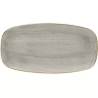 CHURCHILL Stonecast Peppercorn Grey Mělký talíř, obdélníkový, délka: 298 mm
