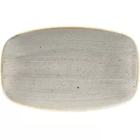 CHURCHILL Stonecast Peppercorn Grey talerz płaski, prostokątny, długość: 200 mm