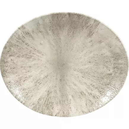 CHURCHILL Stone Agate grey mělký talíř, coup, délka: 270 mm