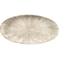 CHURCHILL Stone Agate grey talíř mělký, oválný, délka: 347 mm