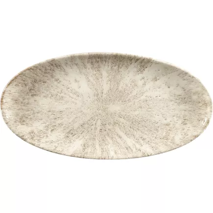 CHURCHILL Stone Agate grey talíř mělký, oválný, délka: 347 mm