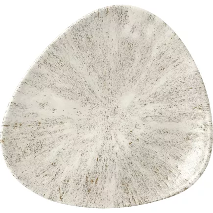 CHURCHILL Stone Agate grey talerz płaski, trójkątny, ø: 192 mm