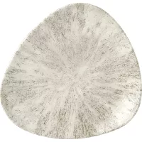 CHURCHILL Stone Agate grey talerz płaski, trójkątny, ø: 229 mm