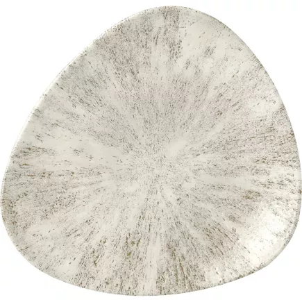 CHURCHILL Stone Agate grey talerz płaski, trójkątny, ø: 229 mm