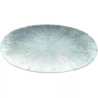 CHURCHILL Stone Aquamarine talerz płaski, owalny, długość: 298 mm