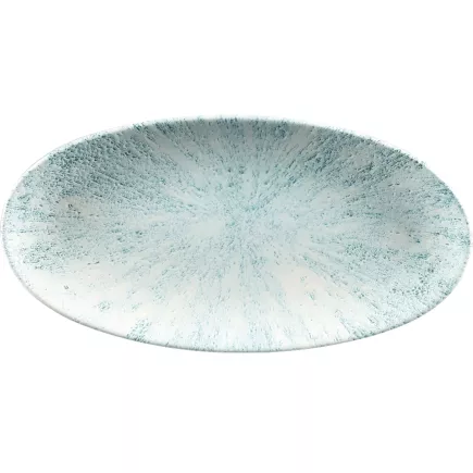 CHURCHILL Stone Aquamarine Mělký talíř, oválný, délka: 298 mm