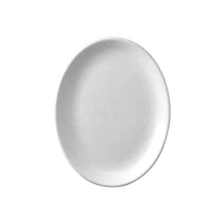 CHURCHILL Biały talerz płaski, owalny, długość: 360 mm