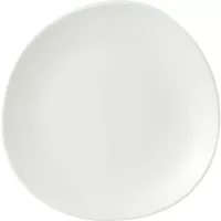 CHURCHILL Isla biały talerz płaski, organiczny, ø: 210 mm