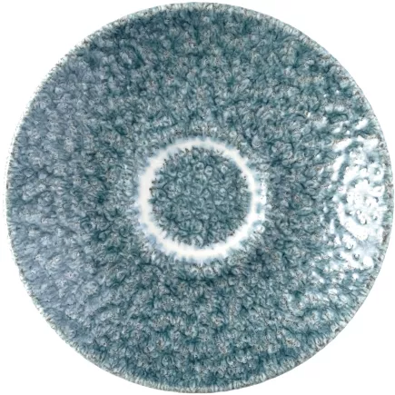 CHURCHILL Raku Topaz Blue Spodki do espresso, ø: 118 mm