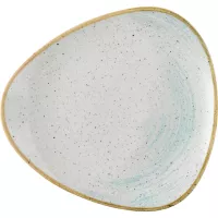 CHURCHILL Stonecast Accents Duck Egg Blue Talerz płaski, trójkątny, ø: 265 mm