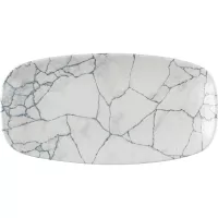 CHURCHILL Kintsugi Perlově šedý mělký talíř, délka: 298 mm