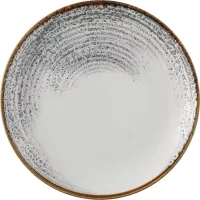CHURCHILL Homespun Accents Jasper Grey Talerz płaski, coup, ø: 260 mm