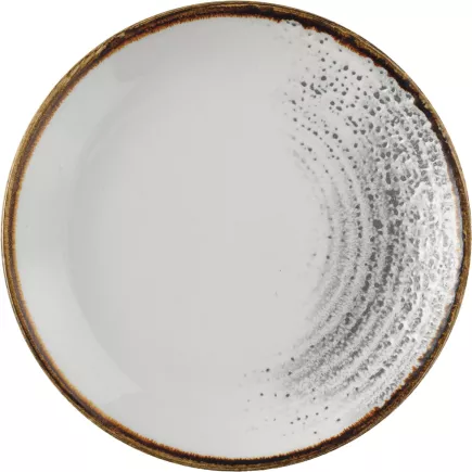 CHURCHILL Homespun Accents Jasper Grey Talerz płaski, coup, ø: 165 mm