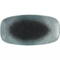 CHURCHILL Raku Topaz Quartz mělký talíř, délka: 298 mm