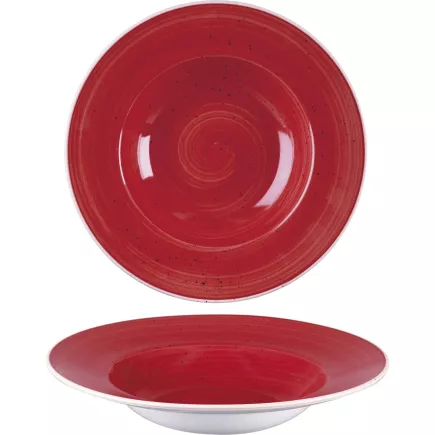 CHURCHILL Stonecast Berry Red talerz głęboki, ø: 280 mm