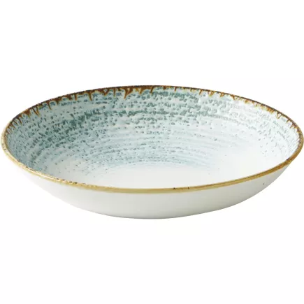 CHURCHILL Homespun Accents Aquamarine talerz głęboki, coupe, ø: 248 mm