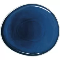 LE COQ Abyssos Talíř mělký, délka: 305 mm, šířka: 280 mm, bílá, modrá, matná