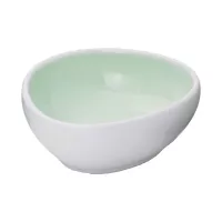 LE COQ Ninfa Čtvercová miska, délka: 110 mm, šířka: 105 mm, aquamarín, matná/bílá