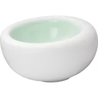 LE COQ Ninfa Miska, długość: 170 mm, szerokość: 155 mm, akwamaryna, matowa/biała