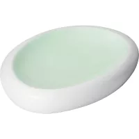 LE COQ Ninfa Talerz owalny, długość: 265 mm, szerokość: 175 mm, akwamaryna, matowa/biała