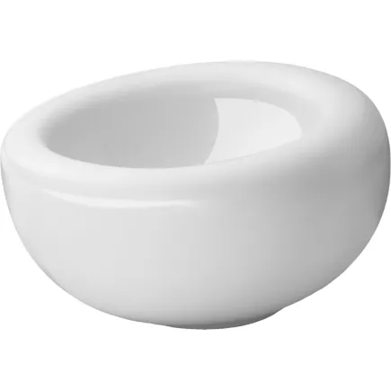 LE COQ Ninfa Miska, długość: 140 mm, szerokość: 135 mm, błyszcząca, matowa/biała