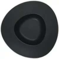 LE COQ Persephone Talíř hluboký, výška: 40 mm, průměr: 275 mm, černá/bílá