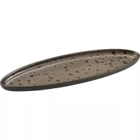 LE COQ Phobos Okrúhlý talíř, délka: 310 mm, šířka: 100 mm, hnědý
