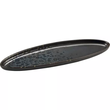 LE COQ Phobos Talíř oválný, délka: 310 mm, šířka: 100 mm, černý, modrý