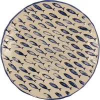LE COQ Thalassios Talerz płaski, ø: 240 mm, biały, niebieski