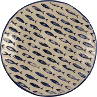 LE COQ Thalassios Miska, wysokość: 65 mm, ø: 360 mm, biała, niebieska.