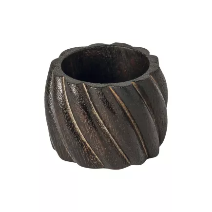 COSTA NOVA Dark Sada držáků na ubrousky, 4 ks, kulaté, výška: 36 mm, průměr: 50 mm