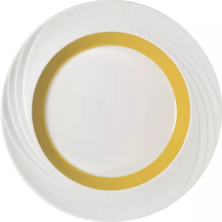 SCHÖNWALD Donna Senior Taler płaski, brzeg, ø 241 mm, żółty