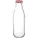 Skleněná láhev na šťávu Gastro 500 ml, s ozdobným víčkem, dekor káry, 6 ks