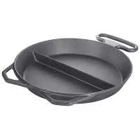 Contacto żeliwna patelnia olbrzymia z przegrodą środkową, wysokość: 120 mm, średnica: 800 mm