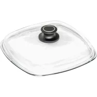 AMT GASTROGUSS Szklana pokrywka z guzikiem, długość: 260 mm, szerokość: 260 mm