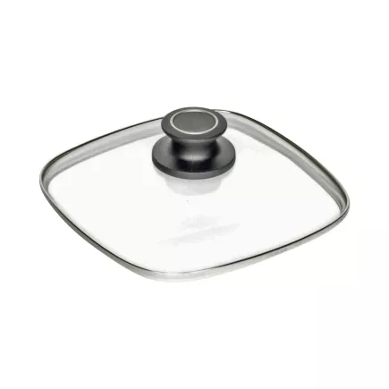AMT GASTROGUSS Skleněná poklice s knoflíkem, délka: 200 mm, šířka: 200 mm